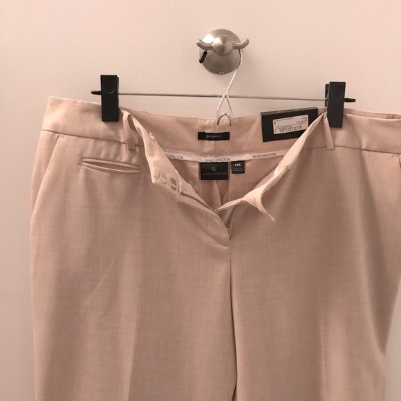 WORTHINGTON light tan ankle length pants size 14 S - Picture 5 of 9
